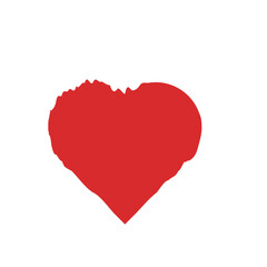 red heart icon on white background