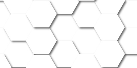 Abstract background with hexagons Abstract hexagon polygonal pattern background vector. seamless bright white abstract honeycomb background.	