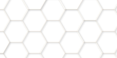 Abstract background with hexagons Abstract hexagon polygonal pattern background vector. seamless bright white abstract honeycomb background.	