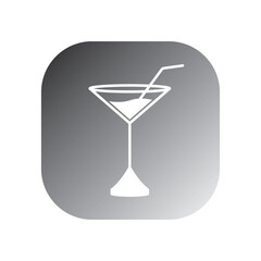 cocktail icon vector template