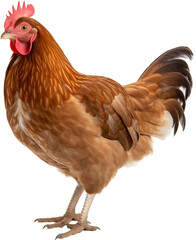 Fototapeta premium Chicken Hen isolated on transparent background. PNG