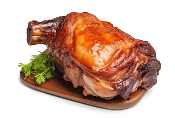 BBQ meat isolated on transparent background. PNG