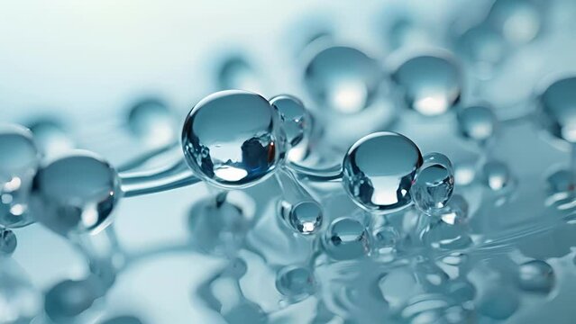 A of a soap molecule, with a closeup focus on the hydrophobic and hydrophilic ends. This natural surfactant is commonly used in natural cleaning products to break up