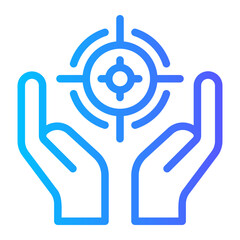 hands gradient icon