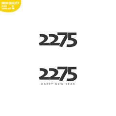 Creative Happy New Year 2275 Logo Design