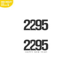 Creative Happy New Year 2295 Logo Design