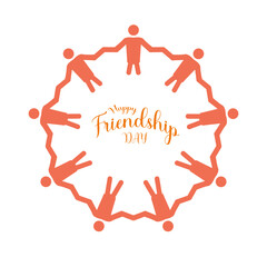 National Friendship Day February celebrated on 11th February. Vector banner, flyer, poster and social medial template design.
