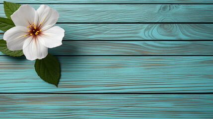 flowers on wood