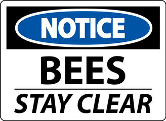 Caution Sign Bees - Stay Clear