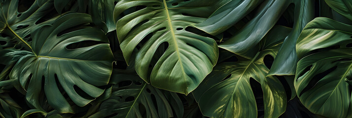 jungle leaves background texture - obrazy, fototapety, plakaty