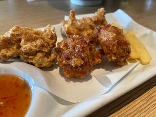 Karaage Fried Chicken in a Japanese restaurant