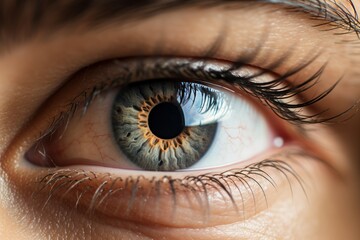 Naklejka premium Close up of an young man's eye