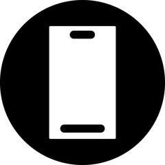 Smartphone Fill Circle Icon.