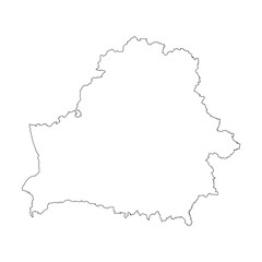 Belarus map icon vector