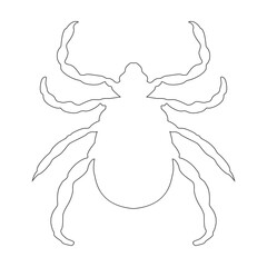 dog flea icon vector