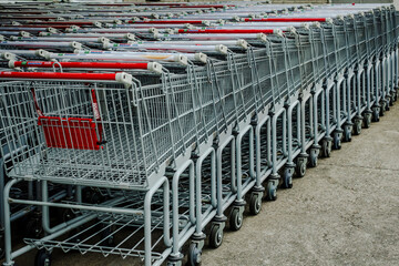 Shopping trolley.