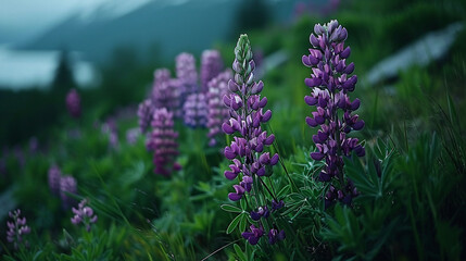 Fototapeta premium lavender flowers in the garden