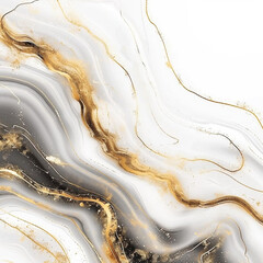 Marble texture design with golden abstract stroke lines Background