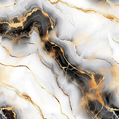 Marble texture design with golden abstract stroke lines Background