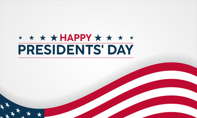 Presidents' Day celebrated every year of 19th February. American federal holidays  Vector banner, flyer, poster and social medial template design.