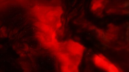 Cosmic background with a blue purple nebula and stars
