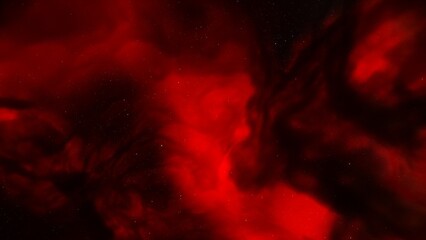 Cosmic background with a blue purple nebula and stars
