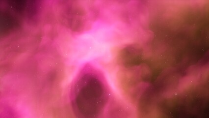 Cosmic background with a blue purple nebula and stars
