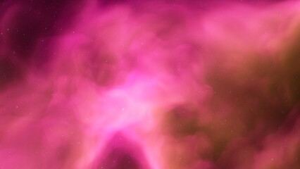 Cosmic background with a blue purple nebula and stars
