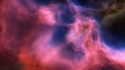 Universe filled with stars, nebula and galaxy
