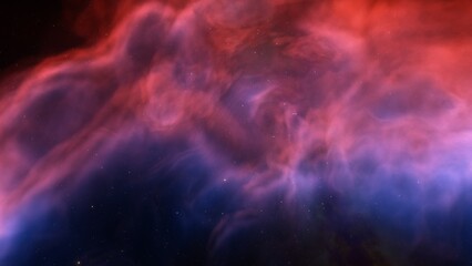 Fototapeta na wymiar Universe filled with stars, nebula and galaxy 