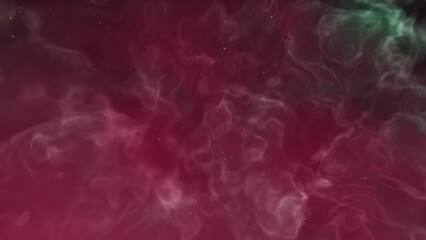 Cosmic background with a blue purple nebula and stars
