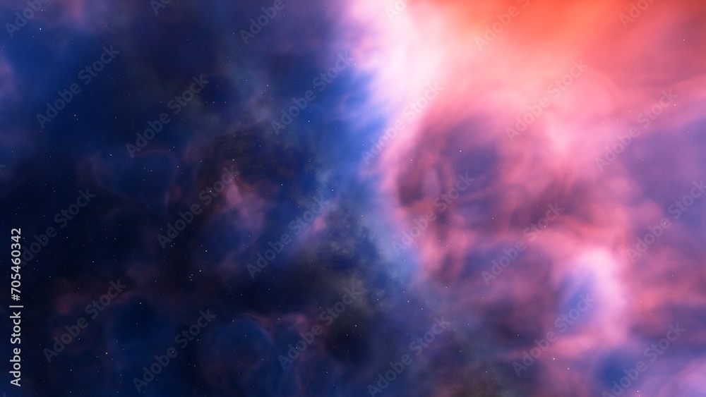 Wall mural nebula gas cloud in deep outer space
