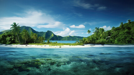 tropical island landscape 