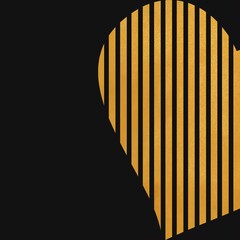 large heart symbol for postcard, Valentine's day.