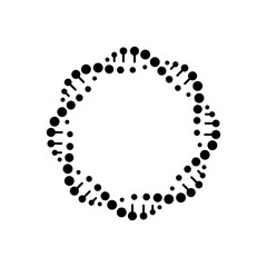 Abstract of DNA interwoven continuously forming a star