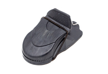 Plastic mousetrap isolated on white background