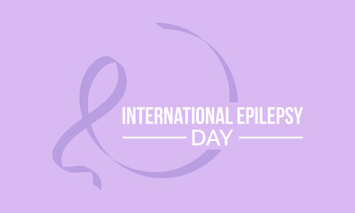 International Epilepsy Day observed every year on february 12. Vector health banner, flyer, poster and social medial template design.