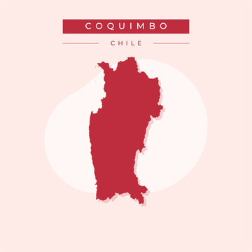 Vector illustration vector of Coquimbo map Chile