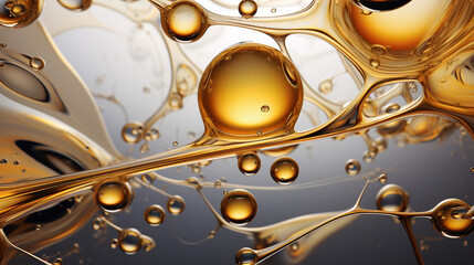 Fluid oil texture background. Generative AI - obrazy, fototapety, plakaty