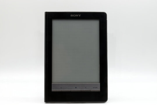 Bologna - Italy - October 10, 2023: Sony digital book reader PRS-600