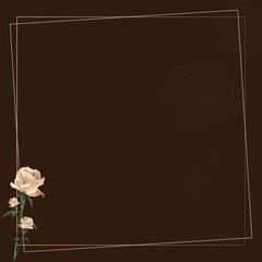 Vector illustration Rose Day Valentine’s Day Borders Editable Background Template