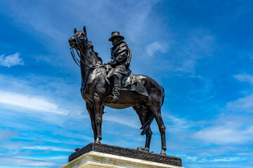 Statue and monument to the 18th U.S. President Ulysses S. Grant, located in the vicinity of the...