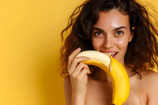woman with bananas