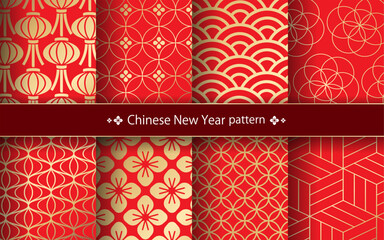 中国の旧正月のパターンセット