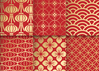 中国の旧正月のパターンセット