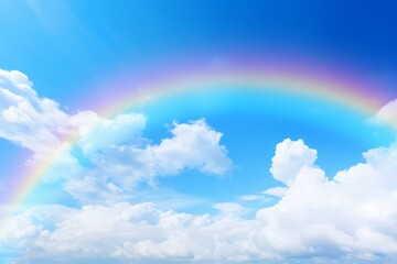 青空にかかる虹