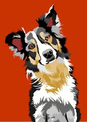 illustration of a dog vector