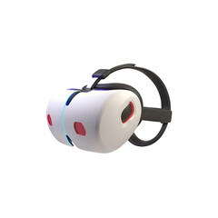 a VR goggles on white