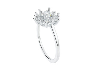 Jewelry isolated on background. 3d rendering - illustration