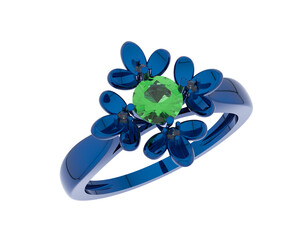 Jewelry isolated on background. 3d rendering - illustration